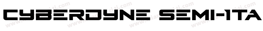 Cyberdyne Semi-Ital字体转换